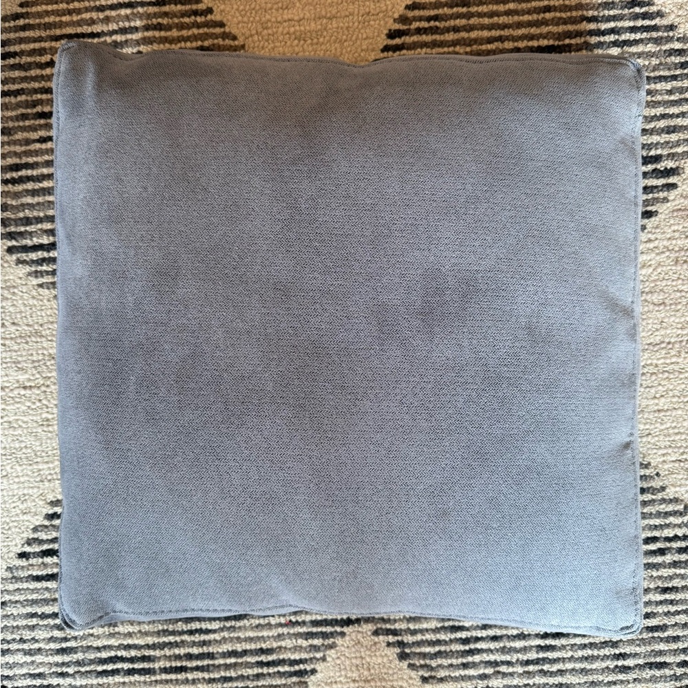 Blue Suede Square Pillow
